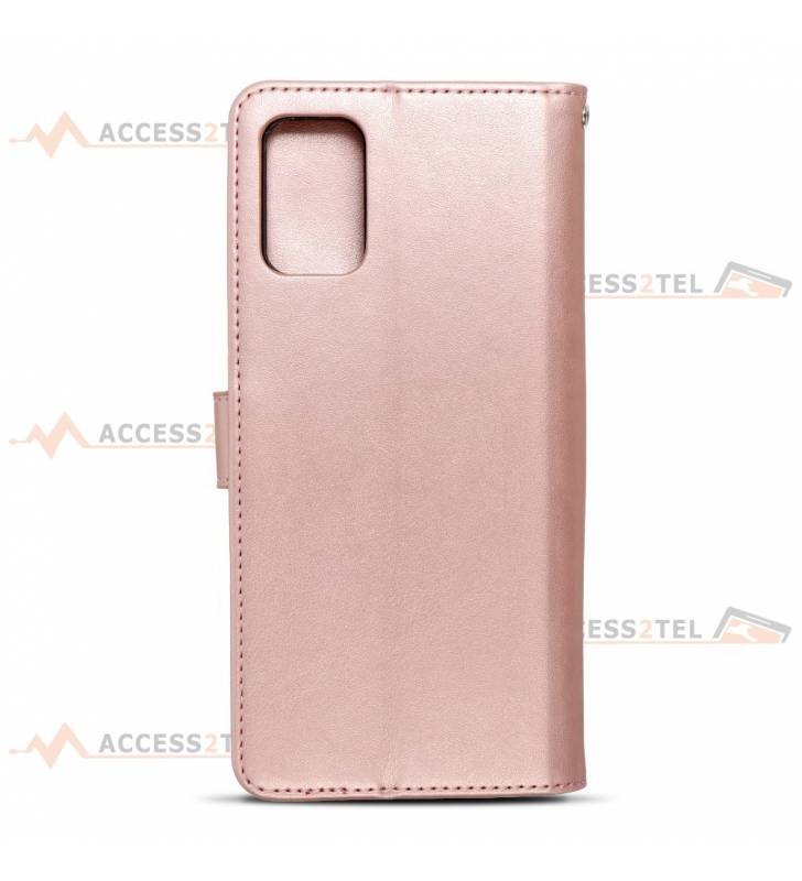 étui pour samsung galaxy A02s arbre rose gold face