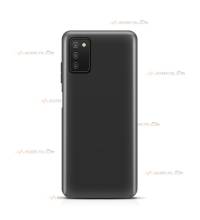 coque pour samsung galaxy a03s en silicone soft touch et intérieur microfibre noire