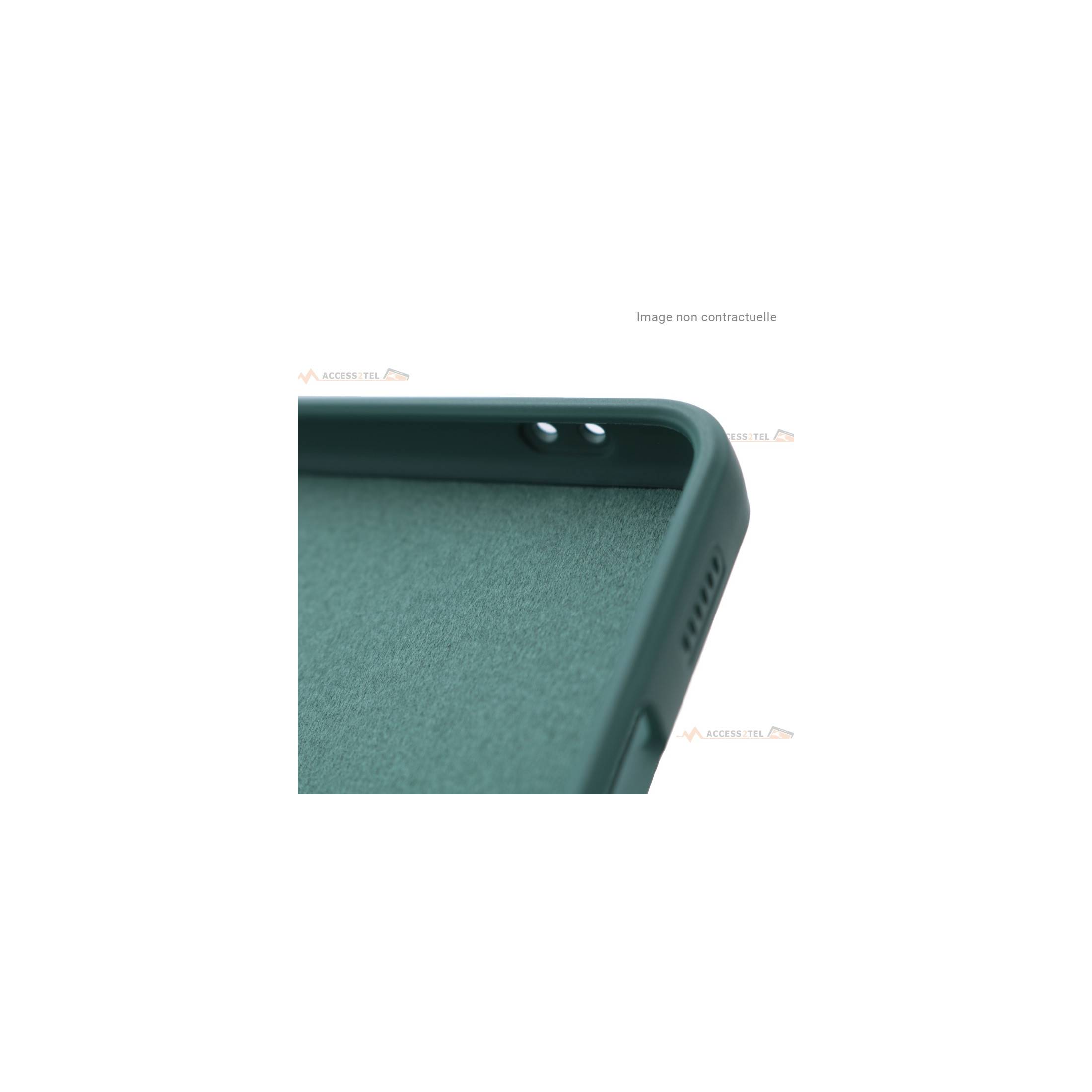 coque vert interieur fibre pour a03s