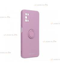 coque violette en silicone avec anneau pour a03s