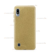 coque pour samsung galaxy A10 paillettes dorée