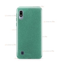 coque pour samsung galaxy A10 paillettes turquoise