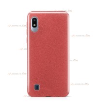 coque pour samsung galaxy A10 paillettes rouge