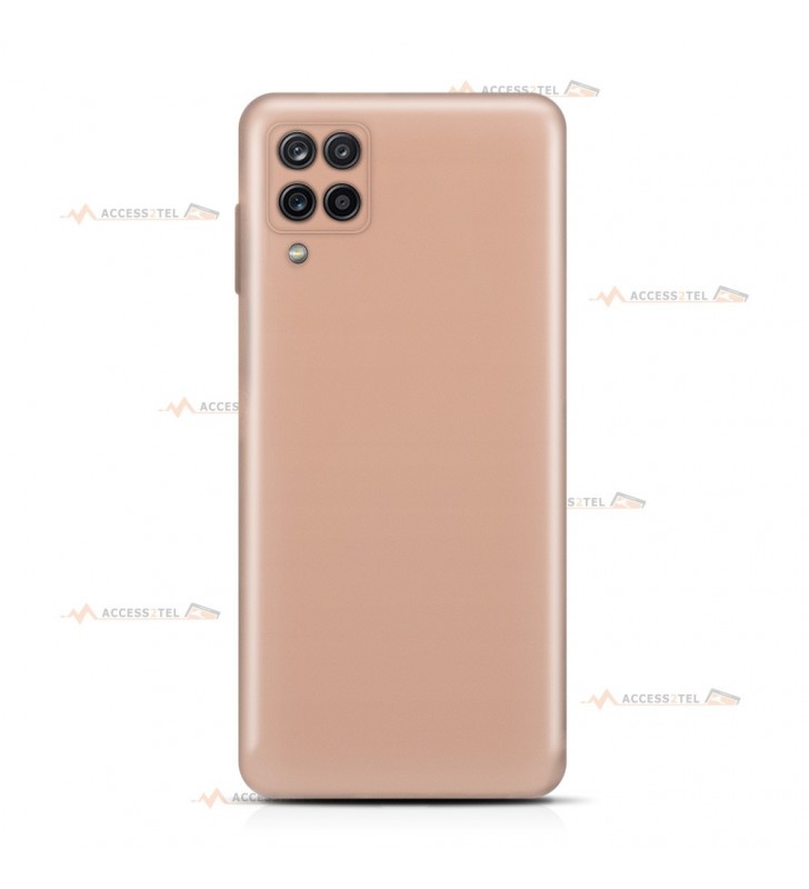 coque pour samsung galaxy A12 silicone beige