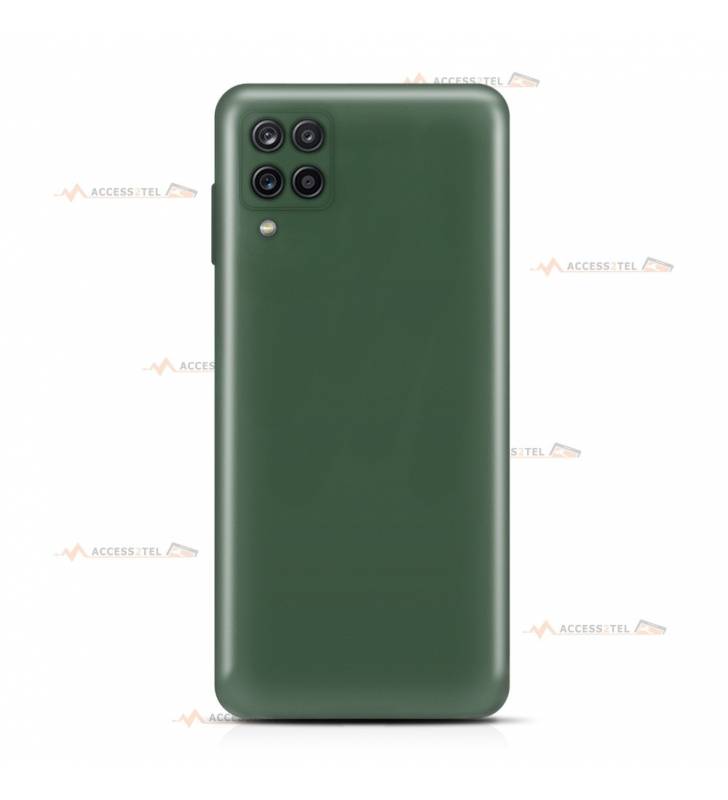 coque pour samsung galaxy A12 silicone vert sapin