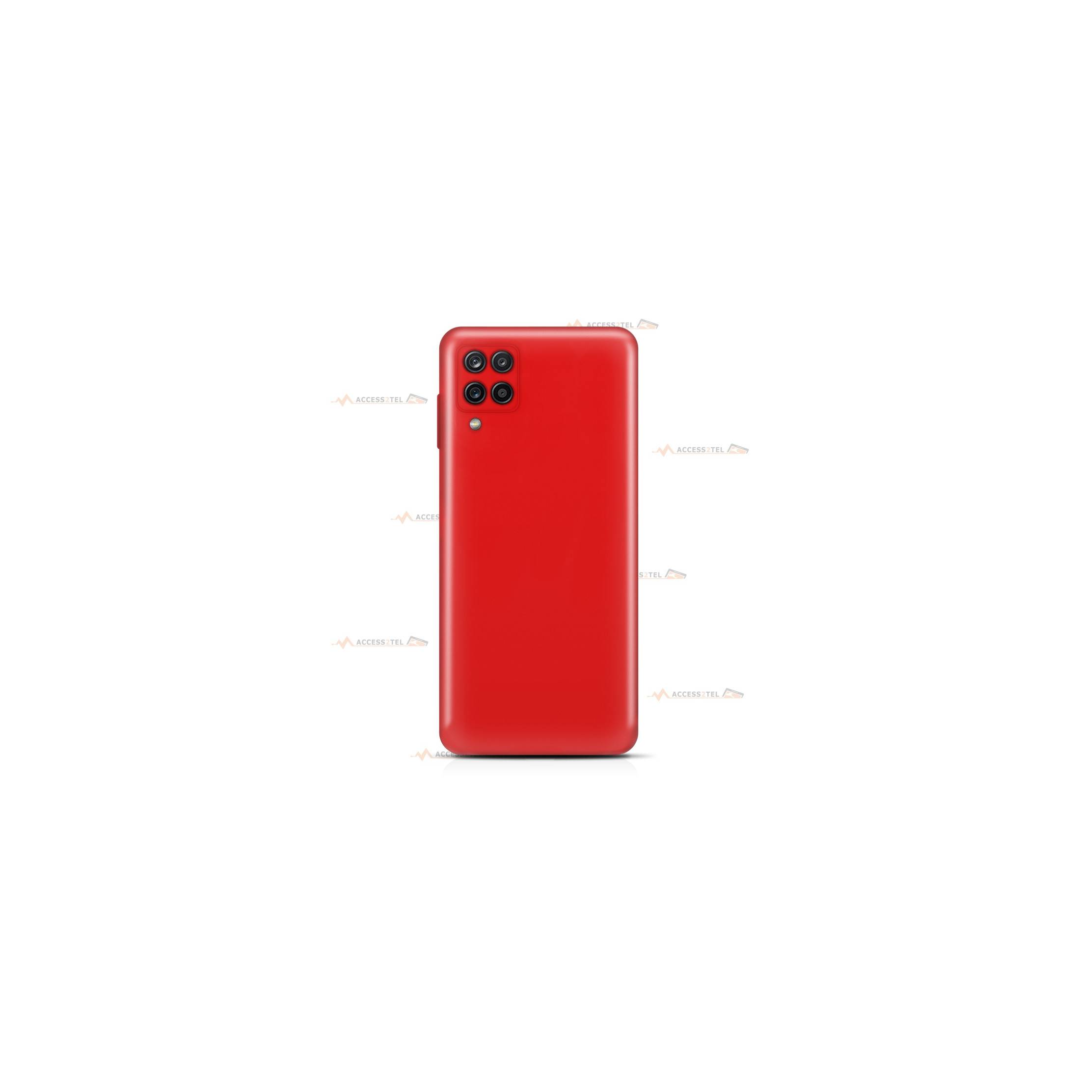 coque pour samsung galaxy A12 silicone rouge