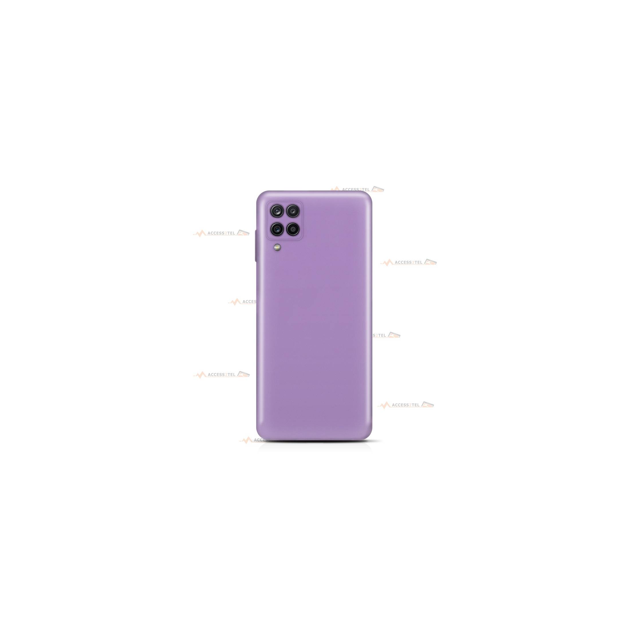 coque pour samsung galaxy A12 silicone lilas