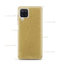 coque pour samsung galaxy A12 paillettes dorée