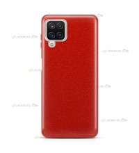 coque pour samsung galaxy A12 paillettes rouge