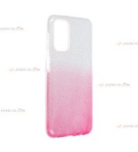 coque renforcée pour samsung galaxy A13 5G paillettes dégradé rose