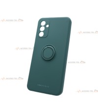 coque verte en silicone avec anneau pour a13 5g