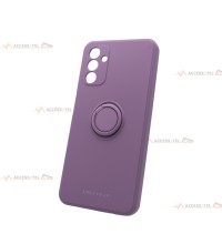 coque violette en silicone avec anneau pour a13 5g