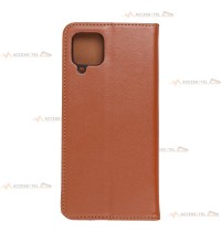 étui marron en cuir étui pour samsung galaxy a13 5g dos