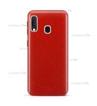 coque pour samsung galaxy A20e paillettes rouge