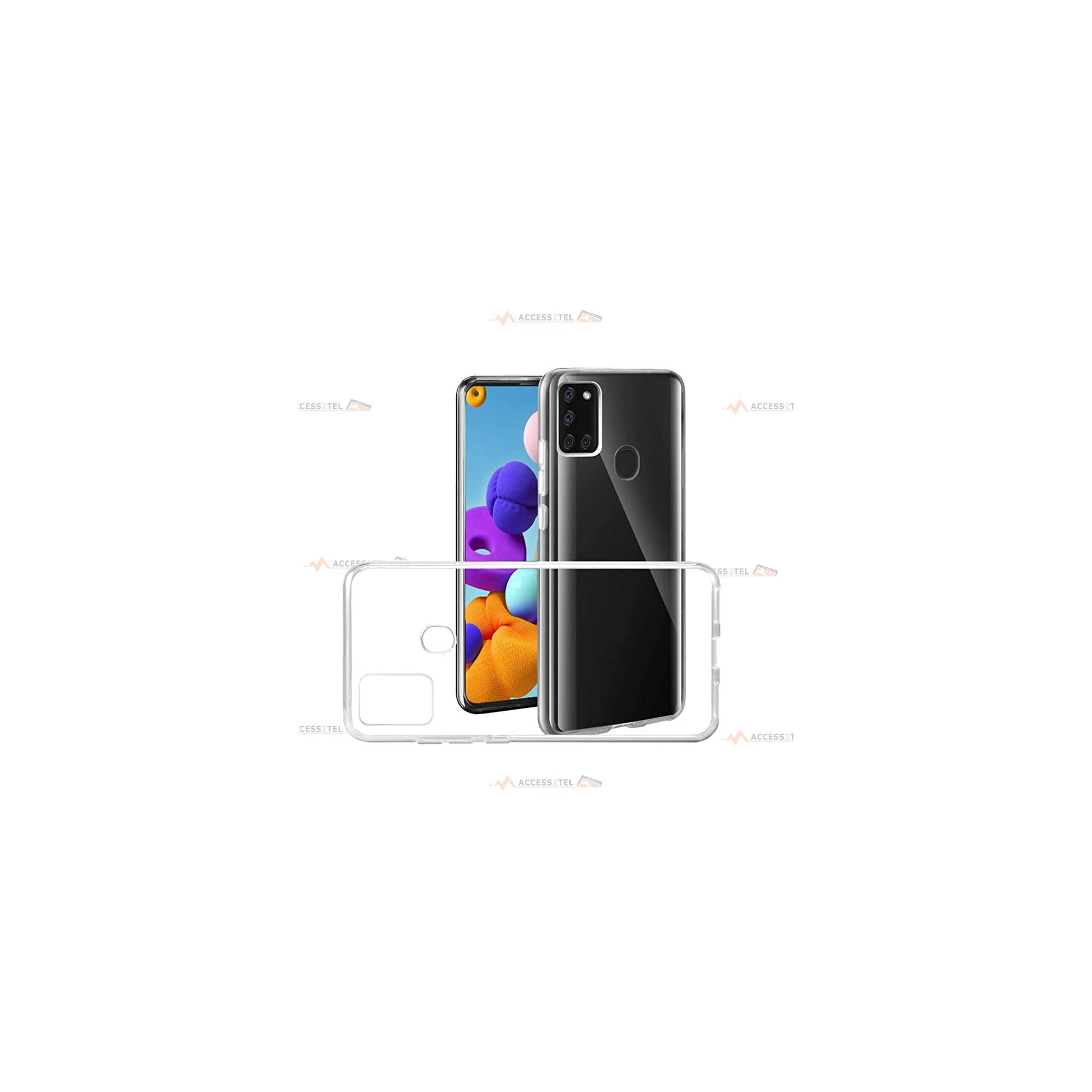 coque pour samsung galaxy A21s transparente silicone souple