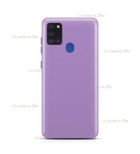 coque pour samsung galaxy A21s silicone violet lilas