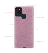 coque pour samsung galaxy A21s paillettes rose