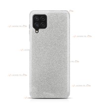 coque pour samsung galaxy A22 4G paillettes argentée