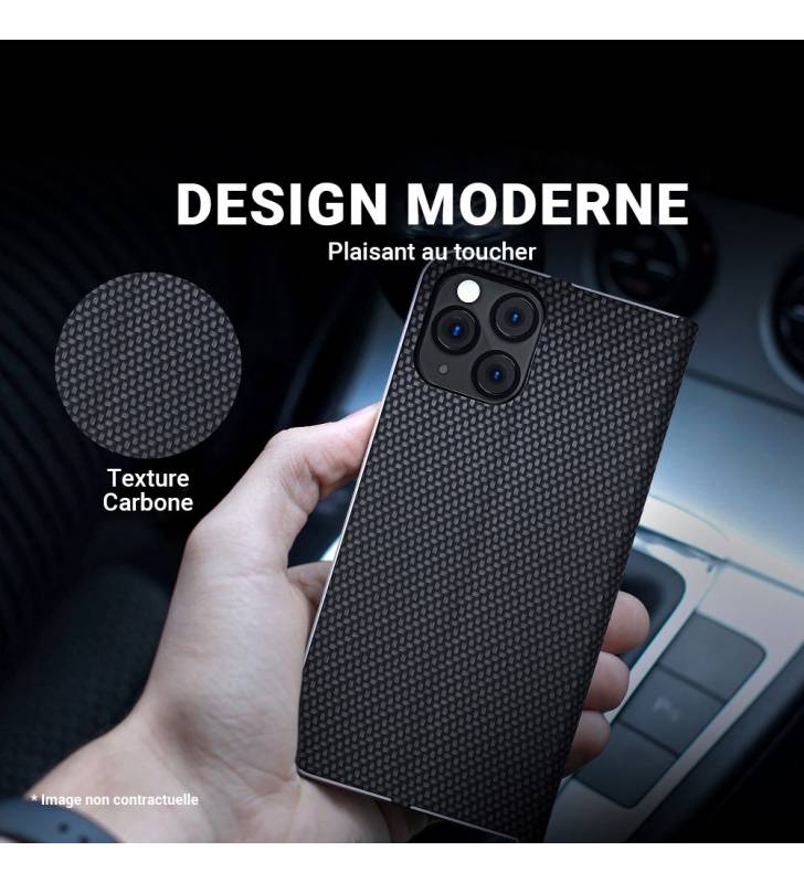 étui renforcé pour samsung galaxy A22 4G carbone tenu