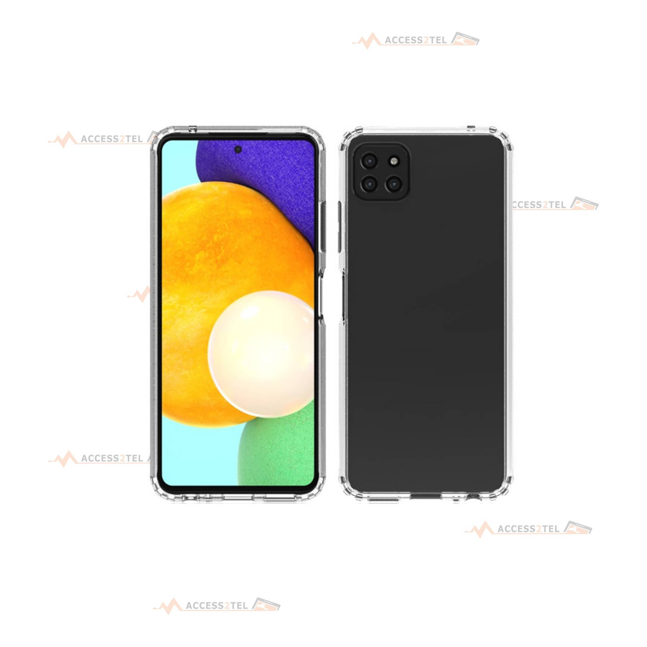 coque pour samsung galaxy A22 5G transparente coins renforcés