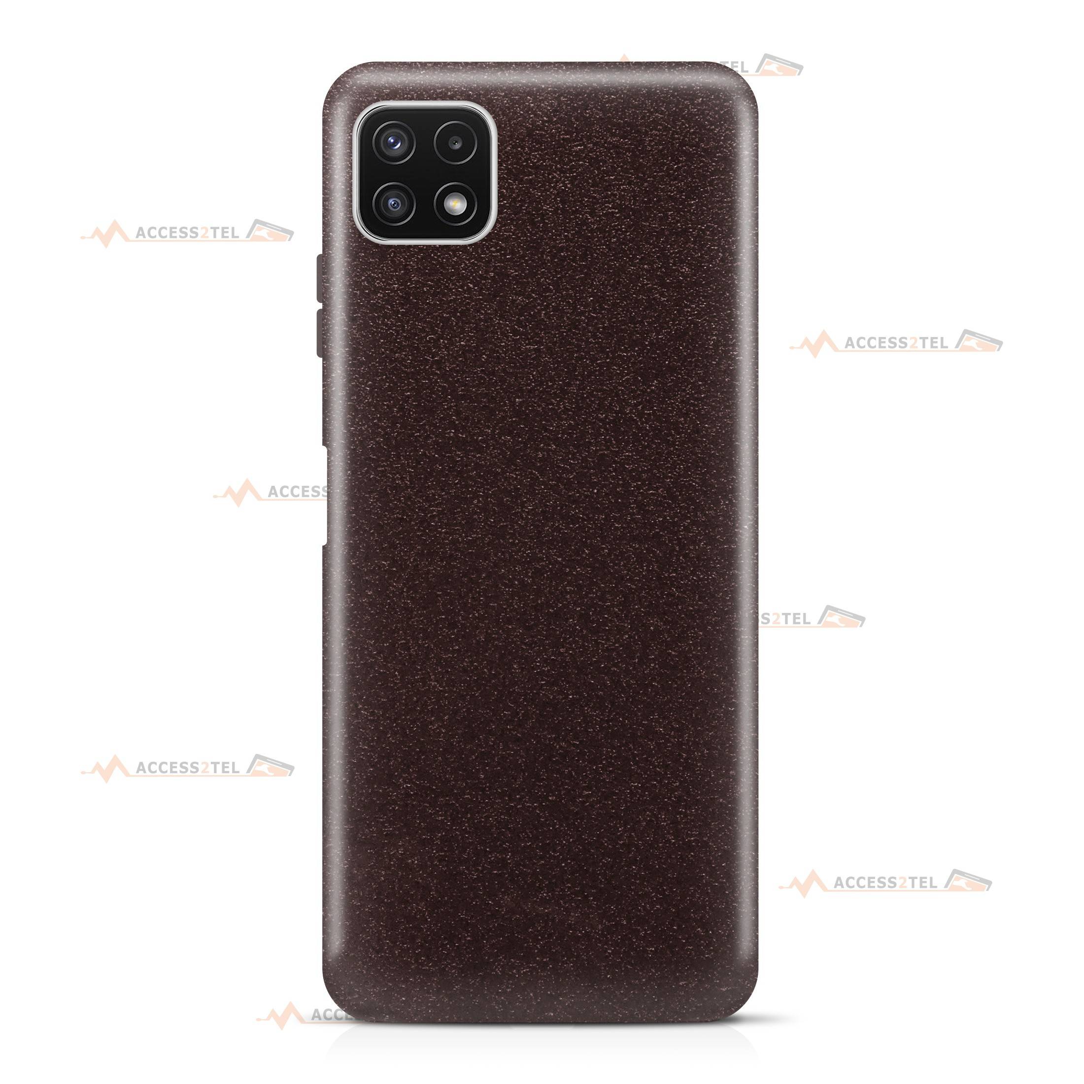 coque pour samsung galaxy A22 5G paillettes noire