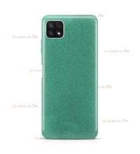 coque pour samsung galaxy A22 5G paillettes turquoise