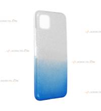 coque renforcée pour samsung galaxy A22 5G paillettes dégradé bleu