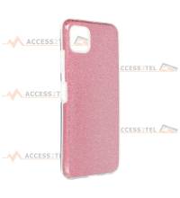 coque renforcée pour samsung galaxy A22 5G paillettes rose