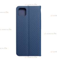 étui renforcé pour samsung galaxy A22 5G carbone bleu caméra