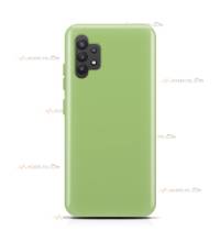 coque pour samsung galaxy a32 4g en silicone soft touch et intérieur microfibre vert clair