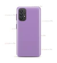 coque pour samsung galaxy A32 4G silicone et microfibre violet lilas