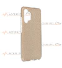 coque renforcée pour samsung galaxy A32 4G paillettes dorée