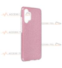 coque renforcée pour samsung galaxy A32 4G paillettes rose