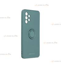 coque verte en silicone avec anneau pour a32 4g