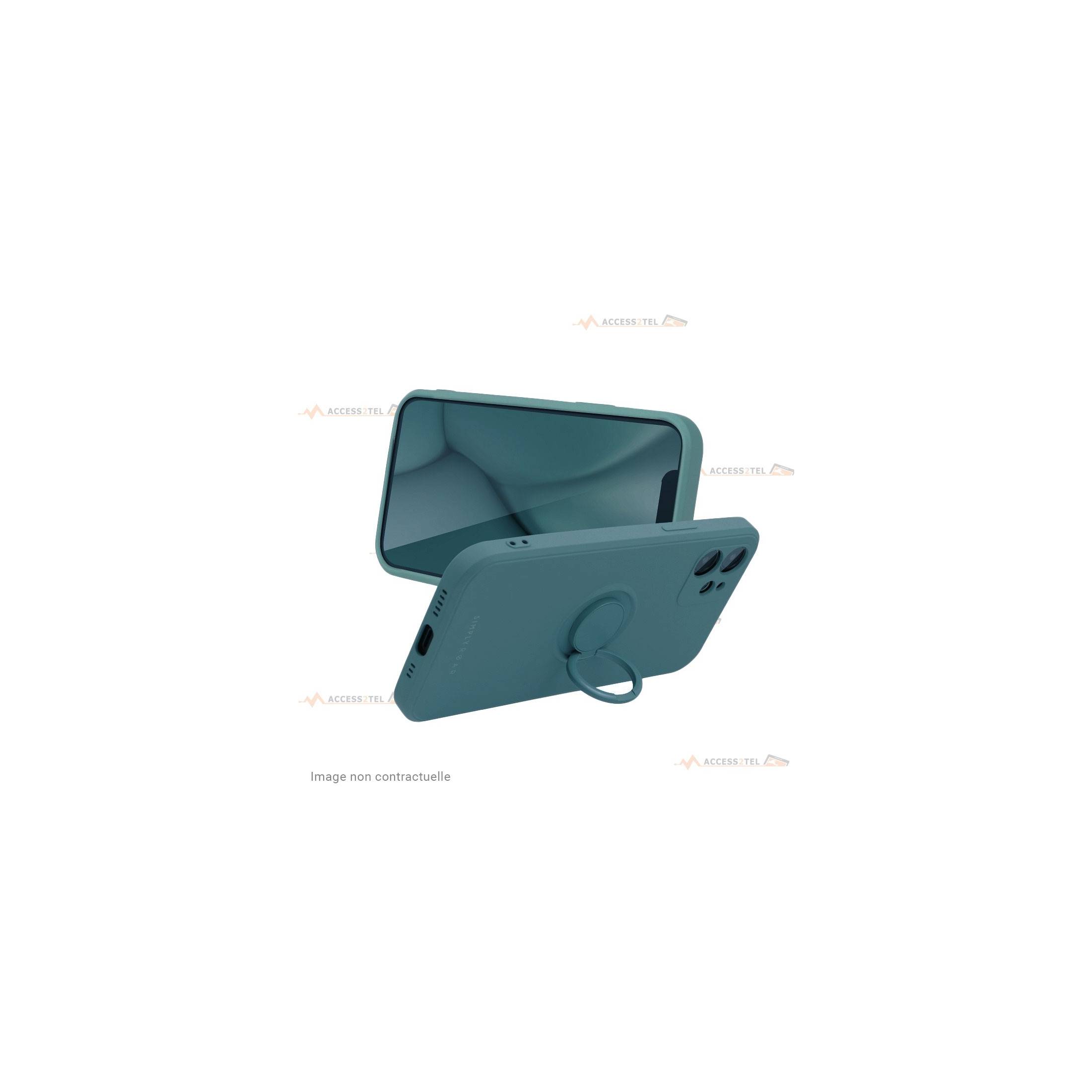 coque verte avec anneau mode support pour a32 4g