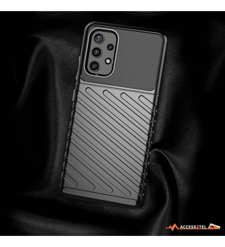 coque renforcée pour samsung galaxy a32 5G TPU noir sur noir