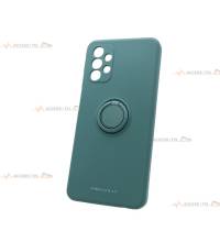 coque verte en silicone avec anneau pour a32 5g