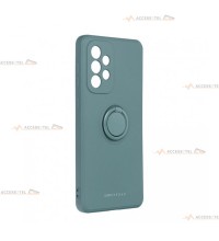 coque verte en silicone avec anneau pour a33 5g