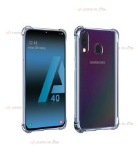 coque pour samsung galaxy A40 transparente coins renforcés