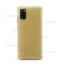 coque pour samsung galaxy A41 paillettes dorée