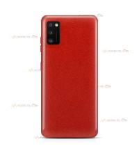 coque pour samsung galaxy A41 paillettes rouge