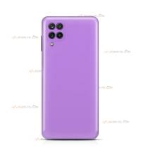 coque pour samsung galaxy A42 5G silicone et microfibre violette