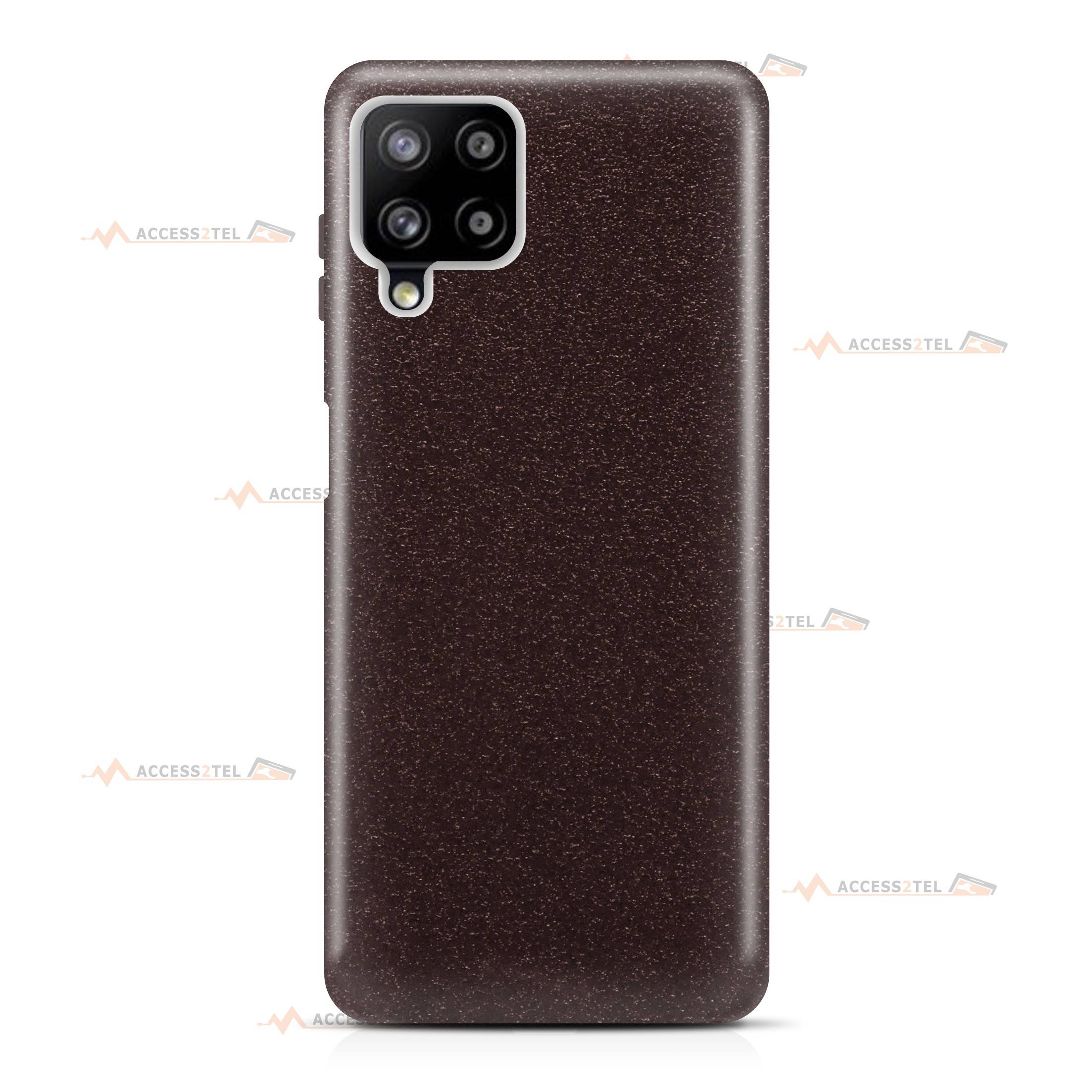 coque pour samsung galaxy A42 5G paillettes noire