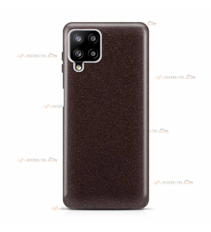 coque pour samsung galaxy A42 5G paillettes noire