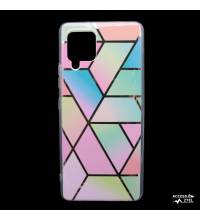 coque de téléphone design moderne arc-en-ciel pastel pour samsung galaxy a42 5G