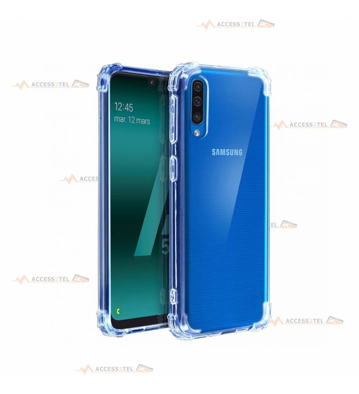 coque pour samsung galaxy A50 transparente coins renforcés