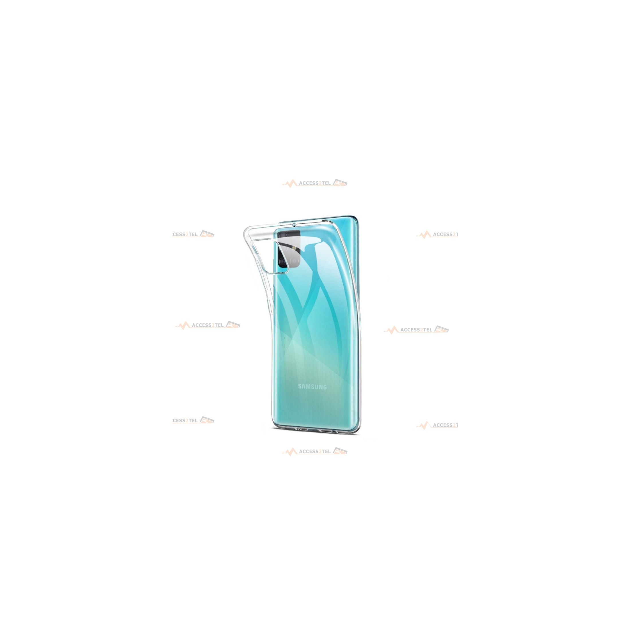 coque pour samsung galaxy A51 transparente silicone souple