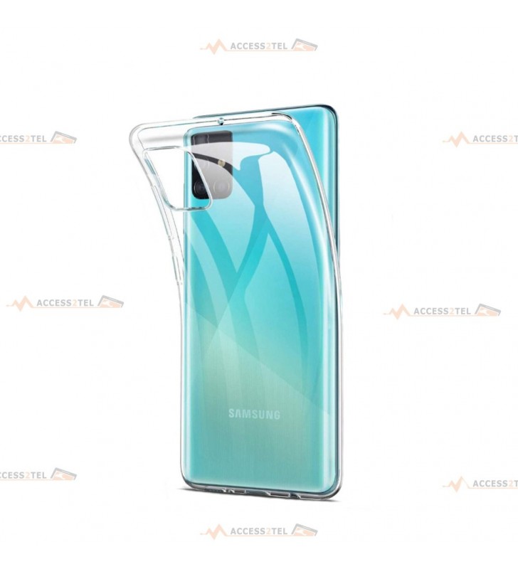 coque pour samsung galaxy A51 transparente silicone souple