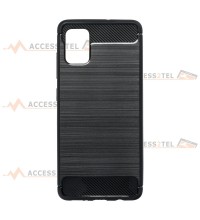 coque renforcée pour samsung galaxy A51 carbone