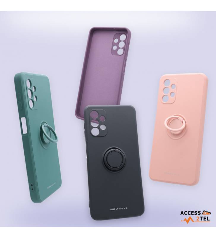 camera coque quatre coloris en silicone avec anneau